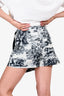 Christian Dior Navy/White Patterned Jacquard Skort Size 6