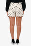 Valentino White/Black Polka Dot Shorts Size 42