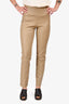 SPRWMN Tan Leather Tight Pants Size M