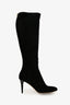 Jimmy Choo Black Suede Heeled Boots Size 38