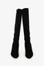 Jimmy Choo Black Suede Heeled Boots Size 38