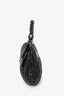 Miu Miu Black Matelasse Lambskin Leather Coffer Hobo Bag