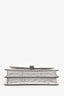 Bvlgari Silver Metallic Karung Medium Serpenti Forever Crossbody