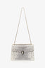 Bvlgari Silver Metallic Karung Medium Serpenti Forever Crossbody