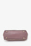 Valentino Pink Leather Small Rockstud Trapeze Tote With Strap