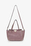 Valentino Pink Leather Small Rockstud Trapeze Tote With Strap