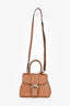 Delvaux Brown Leather Brillant Mini Bag with Strap