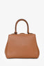 Delvaux Brown Leather Brillant Mini Bag with Strap