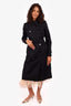 Burberry Black Kensington Long Trench Coat Size 4