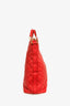 Dolce & Gabbana Red Leather Quilted Chain Handle Large 'Shopper' Tote Bag