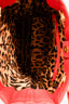 Dolce & Gabbana Red Leather Quilted Chain Handle Large 'Shopper' Tote Bag