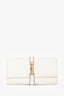 Gucci White Leather Piston Lock Jackie 1961 Mini