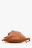 Jacquemus Brown Leather 'Le Pequeno' Drawstring Pouch