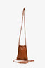 Jacquemus Brown Leather 'Le Pequeno' Drawstring Pouch