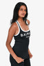 Balmain Black/White Racerback Tank Top Size 34