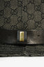 Gucci Dark Grey GG Canvas Leather Trim Hat Size M