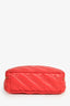Balenciaga Red Leather Logo 'Blanket Reporter' Camera Bag