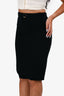 Gucci Black Belted Pencil Skirt Size 40