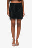 Prada Black Crystal Mesh Skirt with Slips Size 38