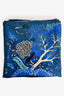 Hermès Blue Printed Silk 'Dans Un Jardin Anglais' Scarf 90