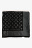Louis Vuitton Black/Metallic Monogram Silk/Wool Scarf