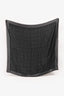 Louis Vuitton Black/Metallic Monogram Silk/Wool Scarf