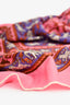 Hermès Pink Cashmere/Silk 'Chasse En Inde' Scarf 140