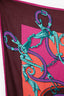 Hermès Burgundy/Multi Cashmere/Silk 'L'instrvction Dv Roy En L'Exercice De Monter A Cheval' Scarf 140