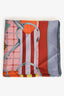 Hermès Purple/Multi Silk 'Sellier' Scarf 90