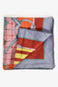Hermès Purple/Multi Silk 'Sellier' Scarf 90