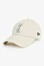 Saint Laurent Grey/White Shadow Embroidered Logo Baseball Cap
