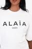 Alaïa White/Black Logo Crop Top Size 36