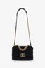 Pre-Loved Chanel™ 2020 Black Quilted Velvet Small 19 Flap Bag