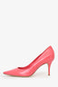 Christian Dior Pink Leather Pointed Toe Heels Size 40