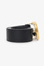 Gucci Black Leather GG Marmont Belt Size 80