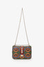 Valentino Red/Multicolour Nappa Enchanted Wonderland Rockstud Glam Lock Shoulder Bag