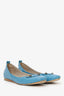 Balenciaga Blue Leather Studded Ballet Flats Size 40