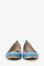 Balenciaga Blue Leather Studded Ballet Flats Size 40
