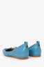 Balenciaga Blue Leather Studded Ballet Flats Size 40