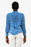 Ba&Sh Blue/Cream Patterned Button Down Blouse Size M