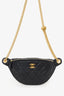 Pre-Loved Chanel™ Black Caviar Quilted Sweetheart Bum Bag
