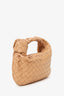 Bottega Veneta Beige Intrecciato Leather Mini Jodie