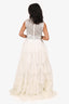 Needle & Thread White Beaded Sleeveless Bridal Gown Size 10