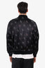 Saint Laurent Black Silk Card Bomber Jacket Size 52 Mens