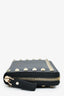 Valentino Black Leather Gold Rockstud Long Zip Wallet