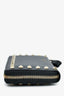 Valentino Black Leather Gold Rockstud Long Zip Wallet