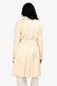 Dolce & Gabbana Yellow Silk/Cotton Trench Coat Size 40