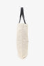 Jil Sander Beige/Black Logo-print Canvas Large Book Tote