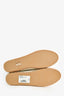 Saint Laurent Cream Leather Logo Espadrilles Size 39.5
