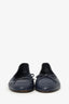 Pre-Loved Chanel™ Navy Caviar Cap Toe Ballet Flats Size 36.5